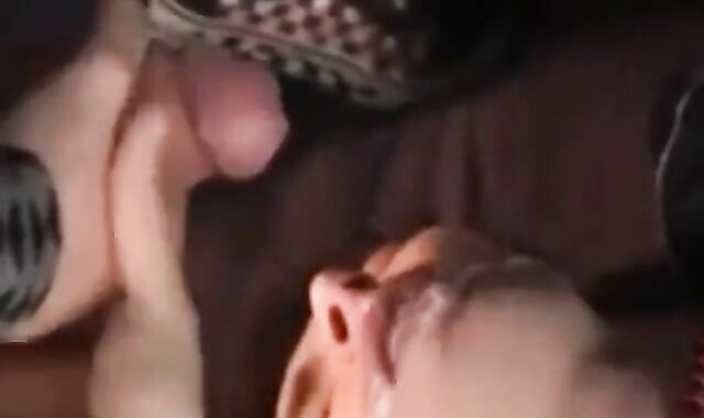 Bareback Gangbang Twink Gets Mouthful of Cum 2