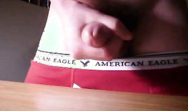 Twink Jerks and Cums on His Dorm Room Desk