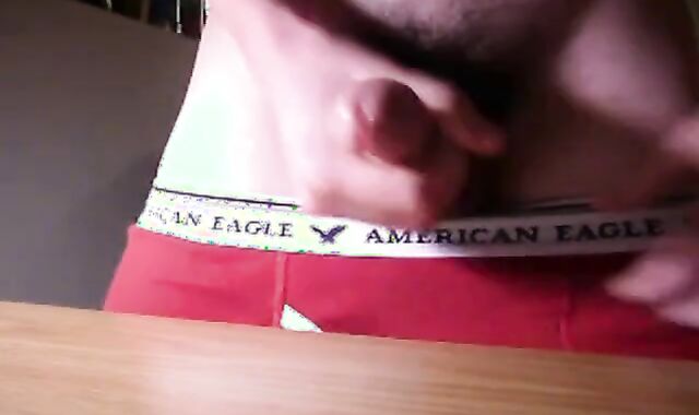 Twink Jerks and Cums on His Dorm Room Desk