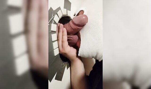Glory Hole Amateur Takes on a Big Cock