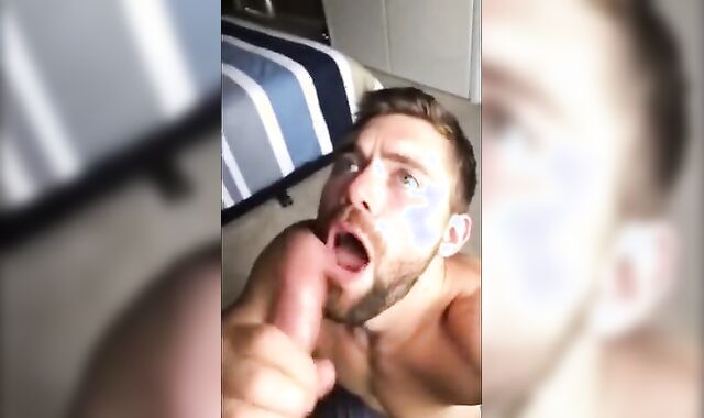 Sucking a Thick Cock - Amateur Hunk Blowjob