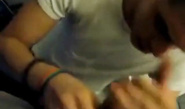 Cum-hungry guy gets a tasty treat in a public restroom