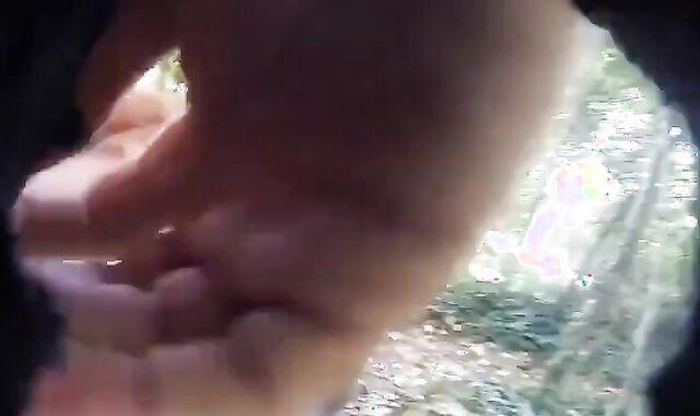 Bareback Daddy on a Bridge