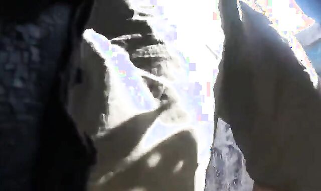 Bareback Daddy on a Bridge