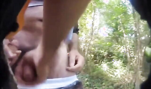 Bareback Daddy on a Bridge