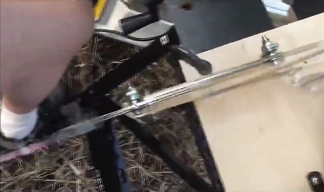 Amateur Masturbates with Urethral Fucking Machine