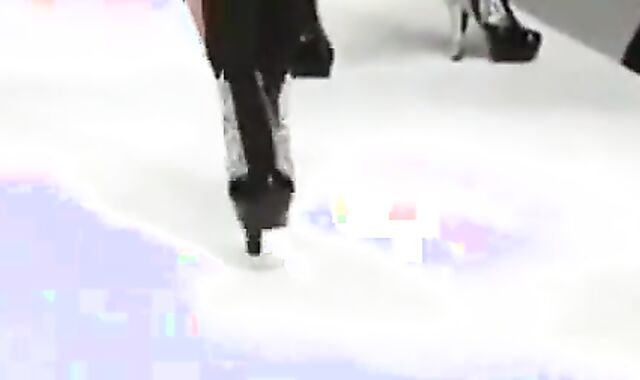 Black Crossdresser in Fierce Runway Show