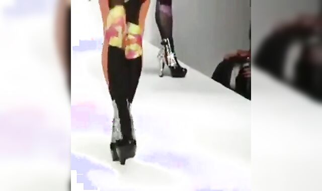 Black Crossdresser in Fierce Runway Show