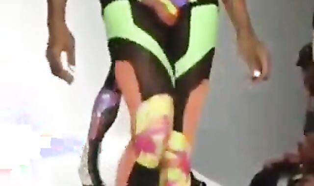 Black Crossdresser in Fierce Runway Show