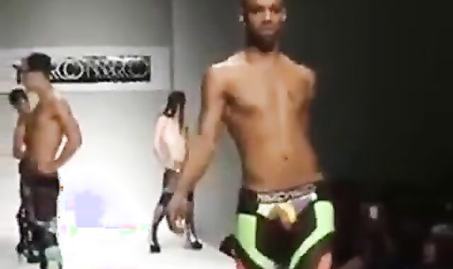 Black Crossdresser in Fierce Runway Show
