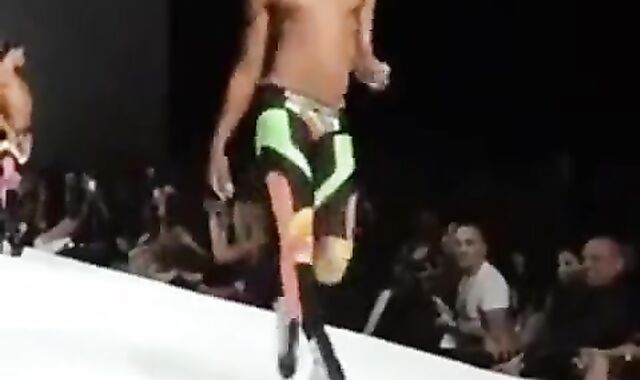 Black Crossdresser in Fierce Runway Show