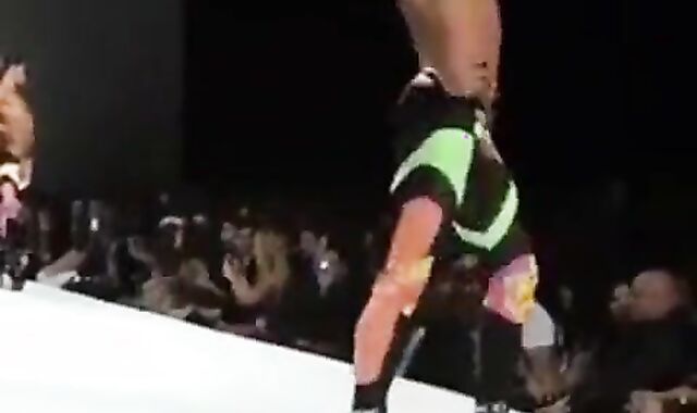 Black Crossdresser in Fierce Runway Show