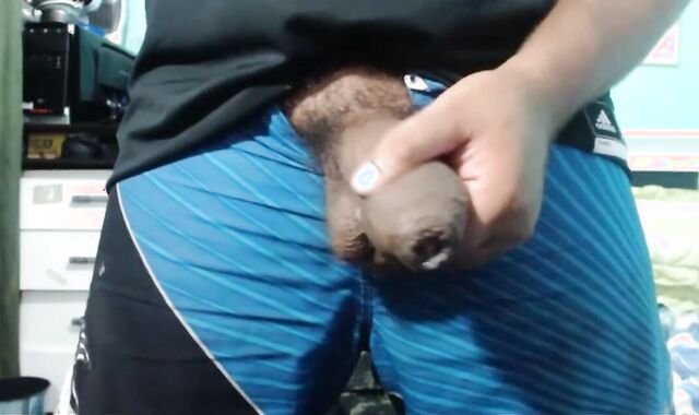Uncut Latino Dick Stroking Solo