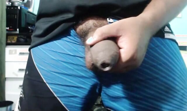 Uncut Latino Dick Stroking Solo