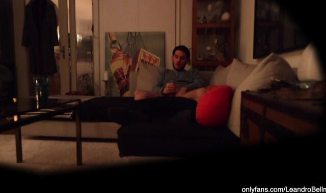 Grandpa walks in on grandson jerking off and watches him (gay)