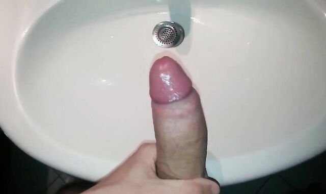 Fat White Cock Cums Hard