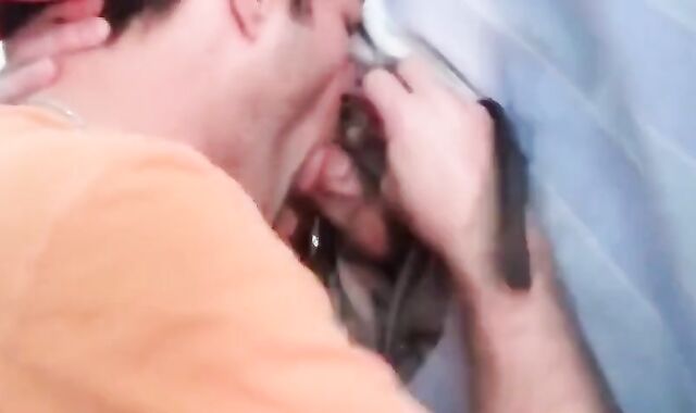 Twink's Homemade Glory Hole Adventure with a Big Cock