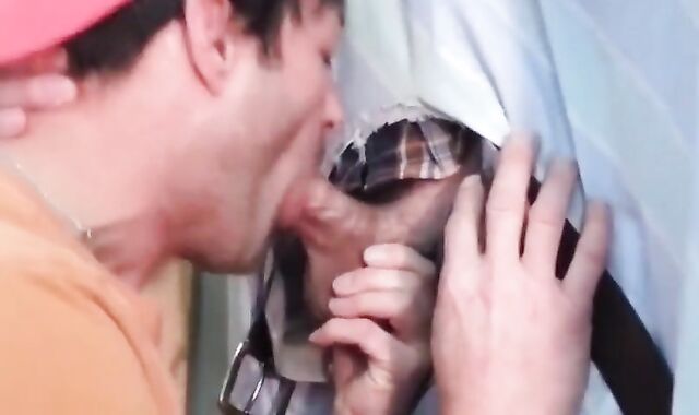 Twink's Homemade Glory Hole Adventure with a Big Cock