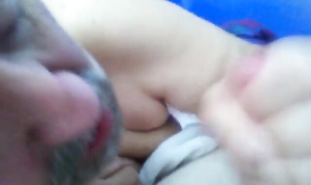 Daddy Bear Makes His Boy Cum