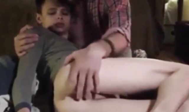 Daddy and His Boy's Webcam Fun