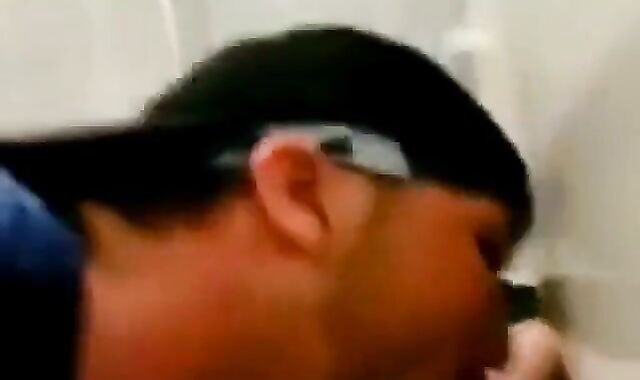 Emo Amateur Takes on a Big Cock in the WC