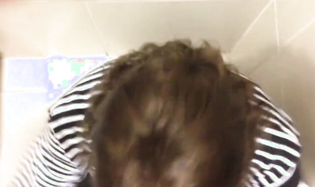 Public Restroom Blowjob with a Crossdresser