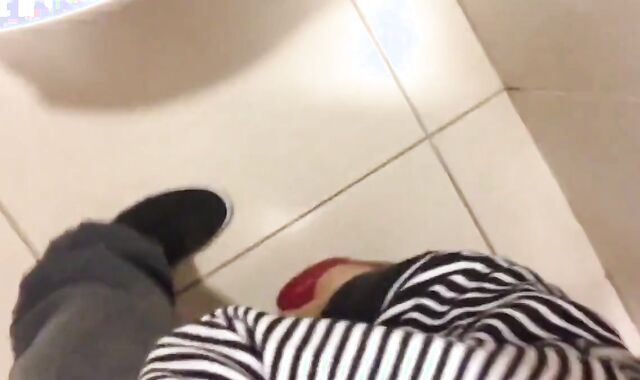 Public Restroom Blowjob with a Crossdresser