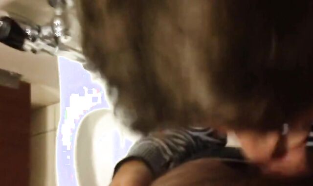 Public Restroom Blowjob with a Crossdresser