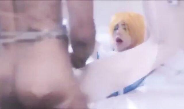 Sissy Beach Interracial Anal