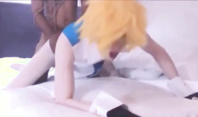 Sissy Beach Interracial Anal