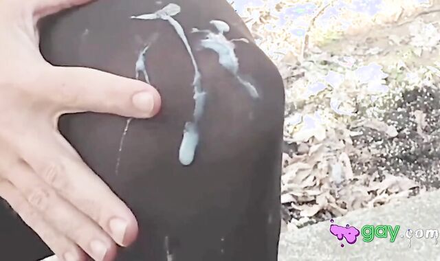 Outdoor Crossdresser Jane Plays with Sex Toy