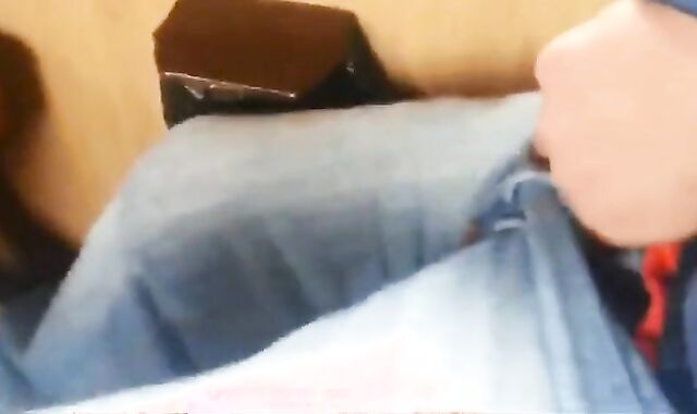 Twink Masturbates and Cums Hard on Train with Big Cock