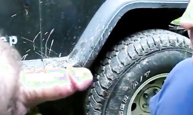 Ein Blase-Date im Freien mit einem Amateur