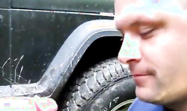 Ein Blase-Date im Freien mit einem Amateur