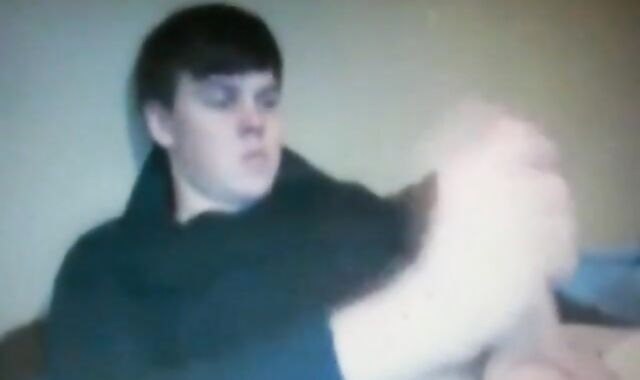 Chubby Guy Strokes His Huge Cock on Cam