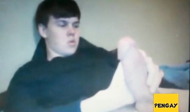 Chubby Guy Strokes His Huge Cock on Cam