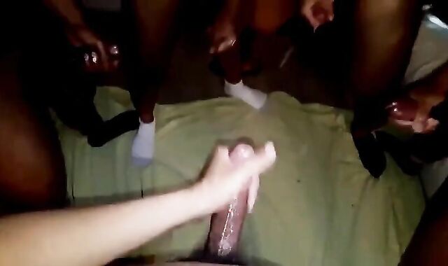 Black Men with Big Cocks Cumming Together 2
