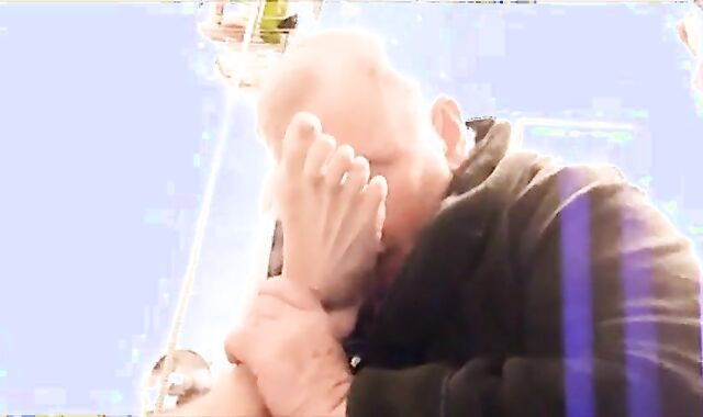 Fat Daddy Gives Boy a Massage and Foot Fetish Treatment