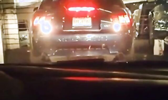 Big-Cocked Man Strokes in Car While Watching Porn