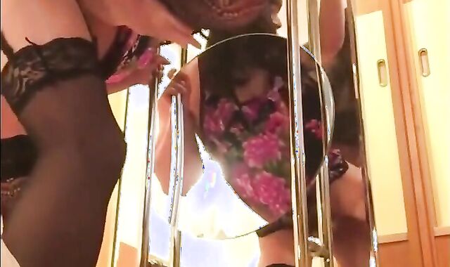 Asian Crossdressing Couple Has Fun