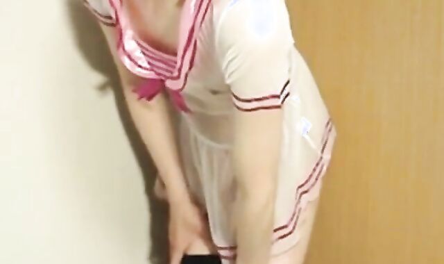 Asian Crossdresser Mikazuki Masturbates 2