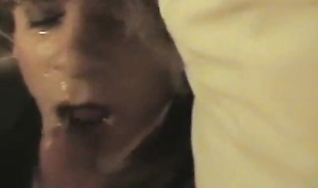 Crossdresser Gets a Mouthful of Cum