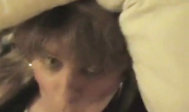 Crossdresser Gets a Mouthful of Cum