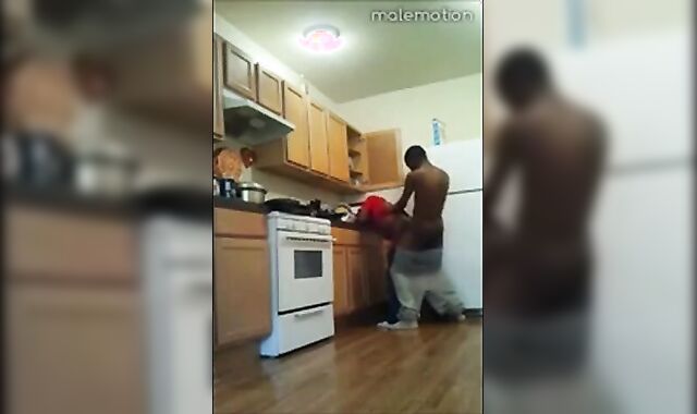Black Twinks' Kitchen Banging
