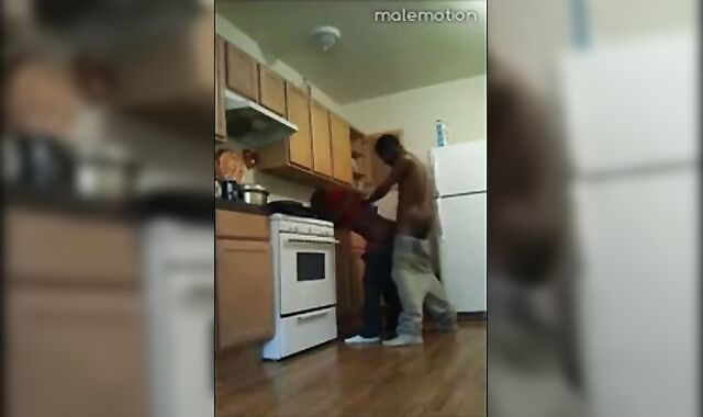 Black Twinks' Kitchen Banging