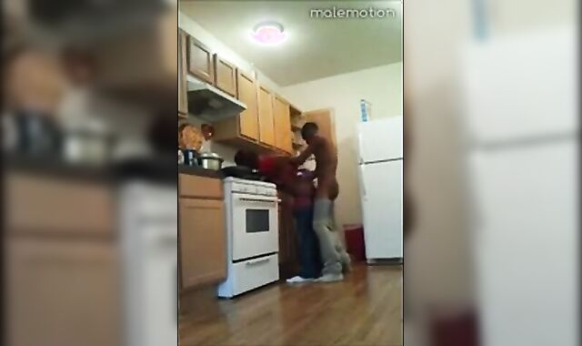 Black Twinks' Kitchen Banging