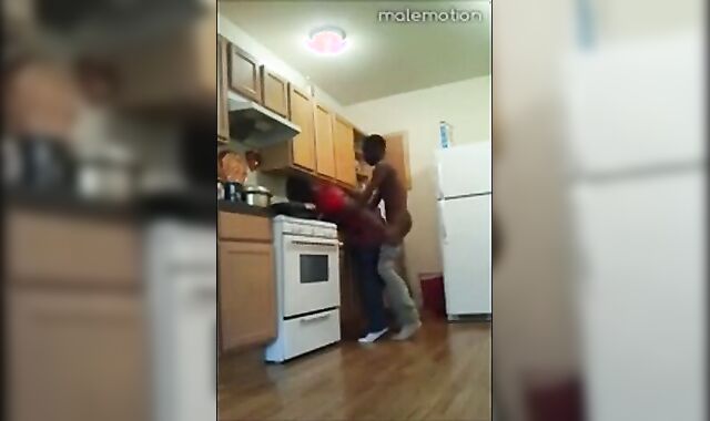 Black Twinks' Kitchen Banging