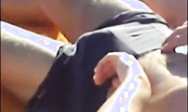 Daddies' Big Cocks Bulging in the Pool