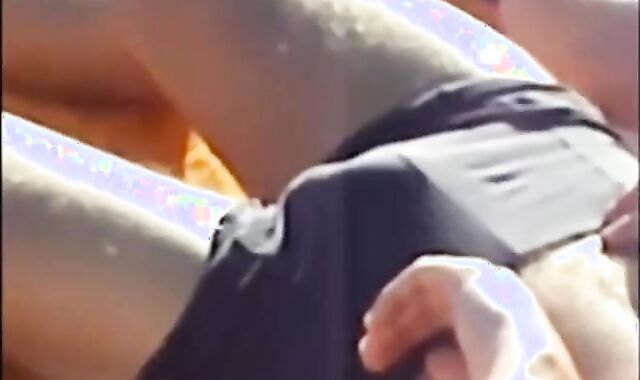 Daddies' Big Cocks Bulging in the Pool