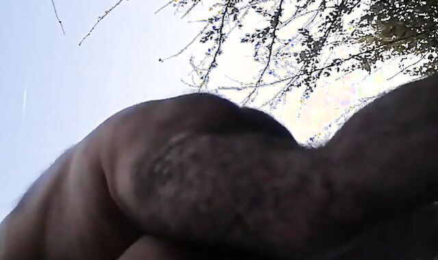 Papás maduros cogiendo al aire libre